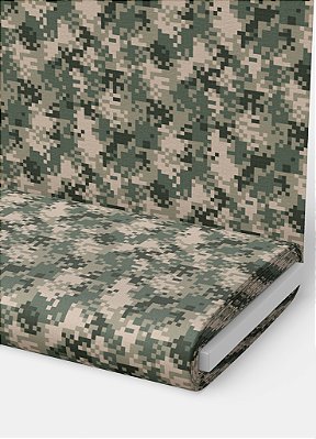 Tecido Microfibra Estampa Digital Camuflado Pixel Verde 1,55m de Largura