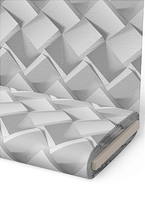 Tecido Microfibra Estampa Digital Caixas 3D 1,55m de Largura