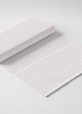 Tecido Microfibra Estampa Digital Estrelinha Rosa Fundo Branco 1,55m de Largura