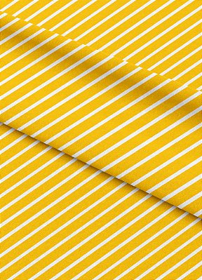 Tecido Microfibra Estampa Digital Linhas Brancas Fundo Amarelo 1,55m de Largura