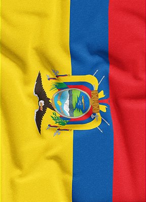Tecido Microfibra Estampa Digital Bandeira do Equador 1,55m de Largura