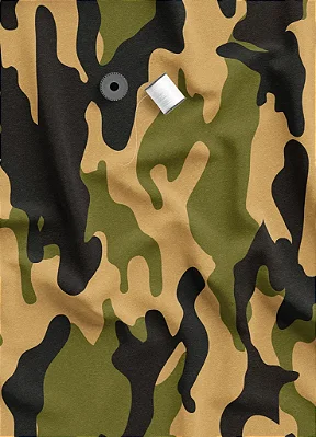 Tecido Microfibra Estampa Digital Camuflada Militar 1,55m de Largura
