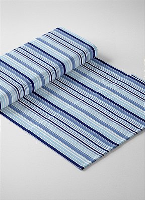 Tecido Tricoline PVT Listrado Azul 1,55m de Largura