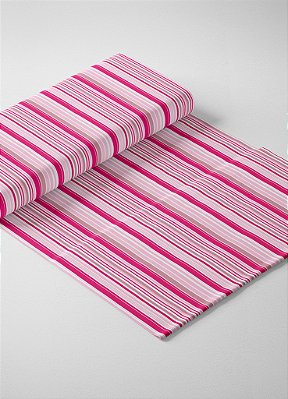 Tecido Tricoline PVT Listrado Rosa 1,55m de Largura