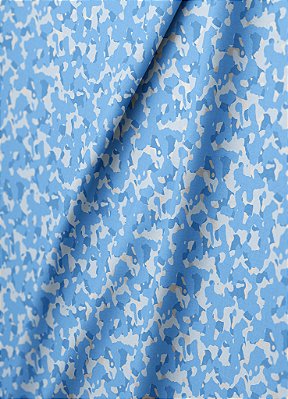 Tecido Tricoline Estampa Digital Camuflado Azul e Branco 1,50m de Largura