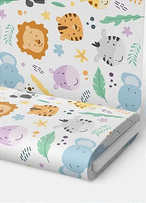 Tecido Tricoline Estampa Digital Africa Baby 1,50m de Largura