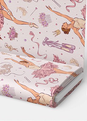 Tecido Oxford Estampa Digital Beautiful Ballerina 1,55m de Largura
