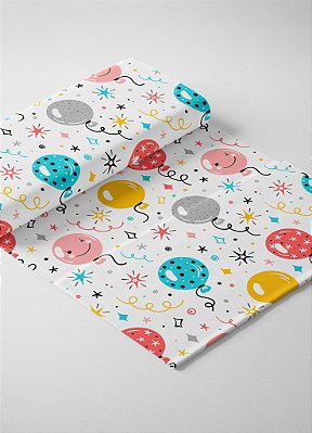 Tecido Oxford Estampa Digital Happy Balloons 1,55m de Largura