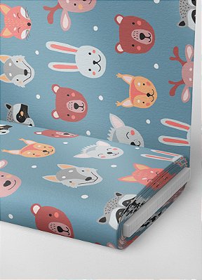 Tecido Oxford Estampa Digital Animaizinhos 1,55m de Largura