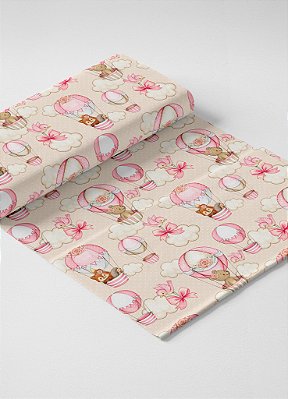 Tecido Oxford Estampa Digital Ursinha Baloeira 1,55m de Largura