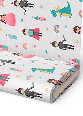 Tecido Oxford Estampa Digital  Principe Encantado 1,55m de Largura