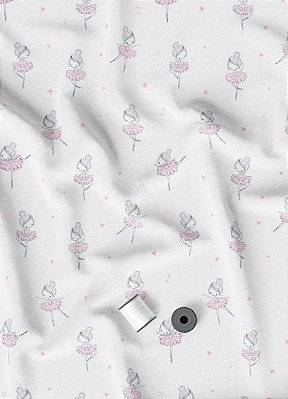 Tecido Oxford Estampa Digital Balé Musical 1,55m de Largura