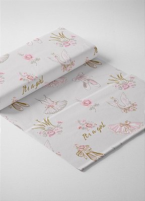 Tecido Oxford Estampa Digital Ballet Girl 1,55m de Largura