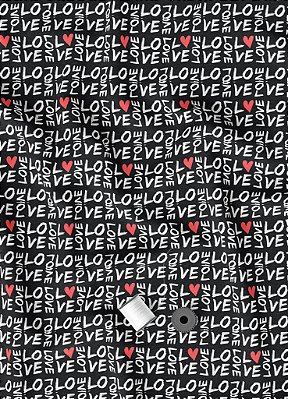 Tecido Oxford Estampa Digital Love 1,55m de Largura