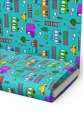 Tecido Oxford Estampa Digital Cidade 1,55m de Largura