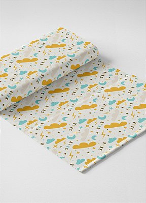 Tecido Oxford Estampa Digital Star 1,55m de Largura