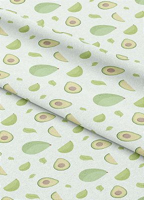 Tecido Oxford Estampa Digital Abacate Verde 1,55m de Largura