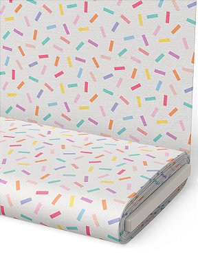 Tecido Oxford Estampa Digital Confeitos Coloridos 1,55m de Largura