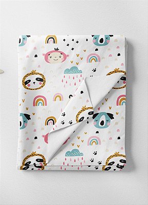 Tecido Oxford Estampa Digital Bichinhos na Chuva 1,55m de Largura