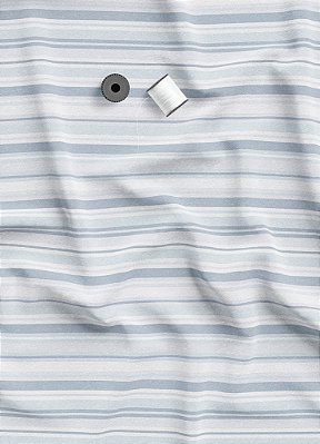 Tecido Oxford Estampa Digital Listras Tons De Azul 1,55m de Largura