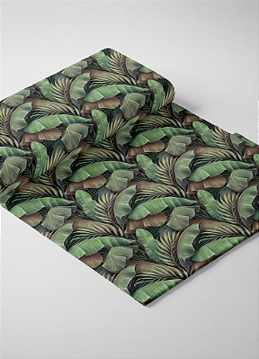 Tecido Oxford Estampa Digital Folhas de Bananeiras 1,55m de Largura