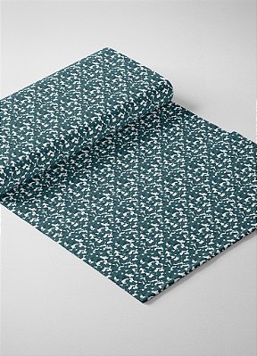 Tecido Veludo Suede Estampa Digital Camuflagem Pequena Verde Musgo 1,40m de Largura