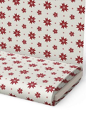 Tecido Veludo Suede Estampa Digital Natalina 1,40m de Largura