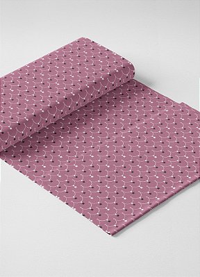 Tecido Veludo Suede Estampa Digital Enfeite Estrela 1,40m de Largura