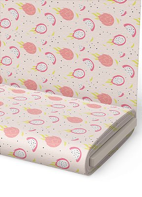 Tecido Veludo Suede Estampa Digital Graviola 1,40m de Largura