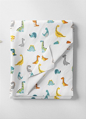 Tecido Veludo Suede Estampa Digital Dinos 1,40m de Largura