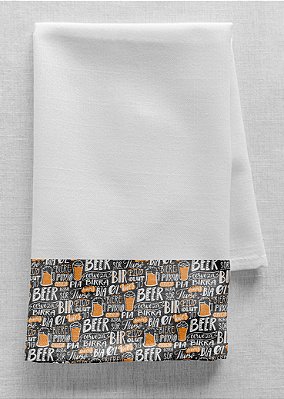 Tecido Veludo Suede Estampa Digital Cerveja 1,40m de Largura