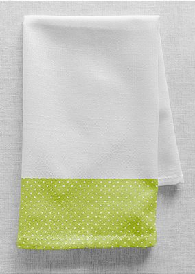 Tecido Veludo Suede Estampa Digital Poá Fundo Verde 1,40m de Largura