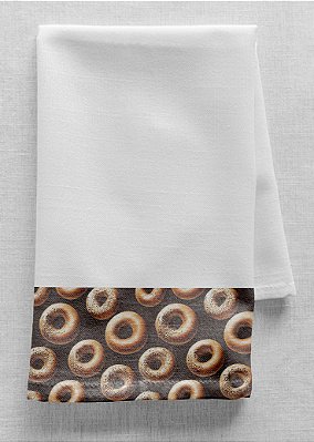 Tecido Veludo Suede Estampa Digital Rosquinhas 1,40m de Largura