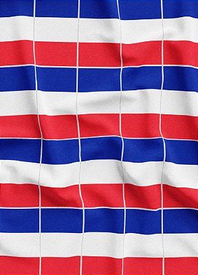 Tecido Veludo Suede Estampa Digital Bandeirinhas da França 1,40m de Largura