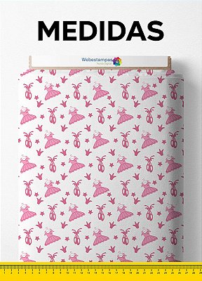 Tecido Tactel Estampa Digital Balé Rosa 1,55m de Largura