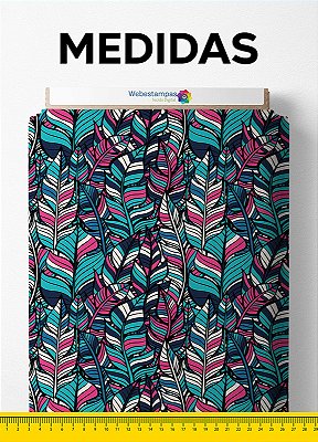 Tecido Tactel Estampa Digital Boho Style 1,55m de Largura