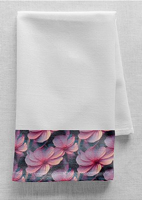 Tecido Tactel Estampa Digital Flores Fundo Roxo 1,55m de Largura