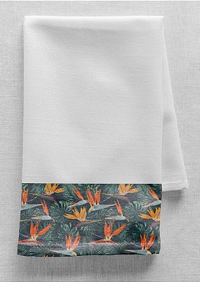 Tecido Tactel Estampa Digital Flor Laranja 1,55m de Largura