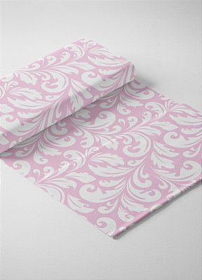 Tecido Oxford Estampa Digital Arabesco Rosa 1,55 de Largura