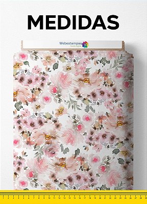 Tecido Microfibra Estampa Digital Floral 39 com 1,55m de Largura