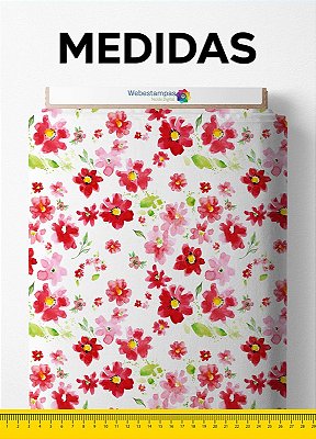 Tecido Micropercal Estampa Digital Floral 74 com 1,55m de Largura
