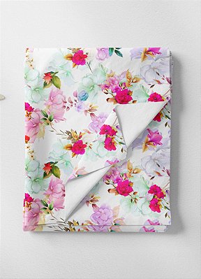 Tecido Micropercal Estampa Digital Floral 104 com 1,55m de Largura
