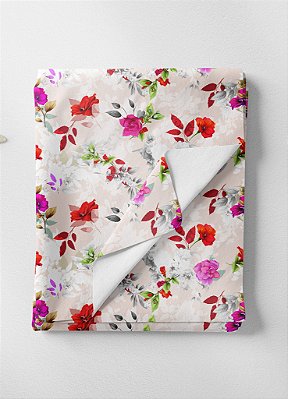 Tecido Micropercal Estampa Digital Floral 105 com 1,55m de Largura