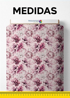 Tecido Micropercal Estampa Digital Floral 142 com 1,55m de Largura