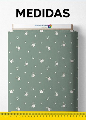 Tecido Micropercal Estampa Digital Floral 226 com 1,55m de Largura