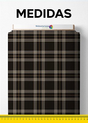 Tecido Micropercal Estampa Digital Xadrez 20 com 1,55m de Largura
