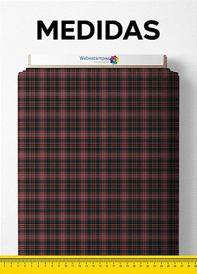 Tecido Micropercal Estampa Digital Xadrez 58 com 1,55m de Largura
