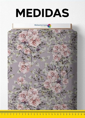 Tecido Helanca Estampa Digital Floral 38 com 1,55m de Largura