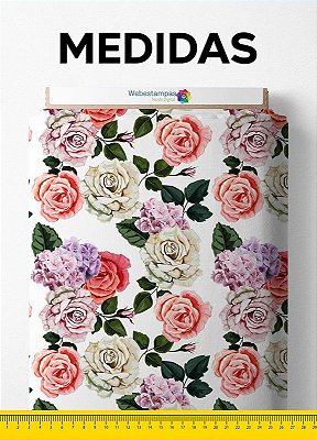 Tecido Oxford Estampa Digital Floral 28 com 1,55m de Largura