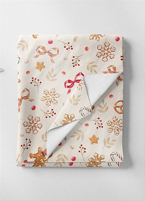 Tecido Oxford Estampa Digital Tema Natalino com 1,55m de Largura